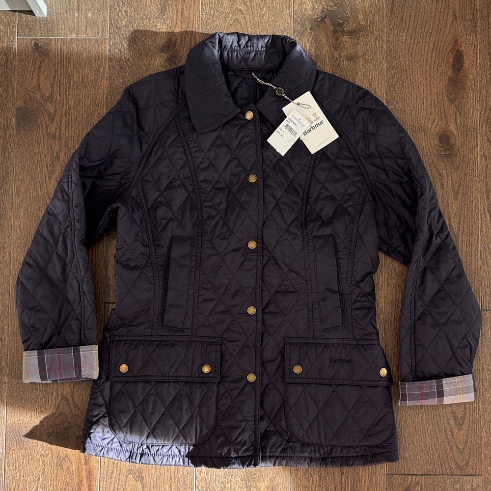 NWT - Summer Beadnell Quilted Jacket - Navy